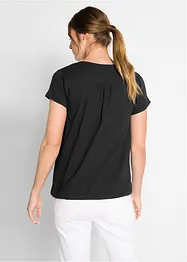 T-shirt avec patte de boutonnage, bonprix