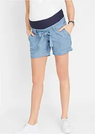 Short de grossesse en lin effet jean, bonprix