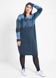 Robe en maille à motif norvégien, bonprix