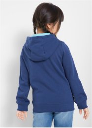 Sweat-shirt fille à capuche avec paillettes avec coton bio, bpc bonprix collection