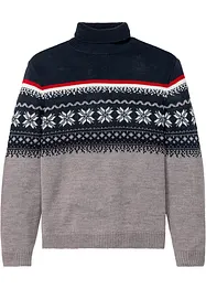 Pull norvégien à col roulé, bonprix