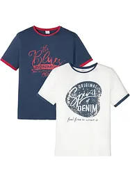 Lot de 2 T-shirts, John Baner JEANSWEAR