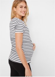 Lot de 2 T-shirts de grossesse avec fonction allaitement en coton, bpc bonprix collection