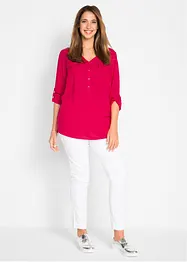 Blouse à col V et manches longues, bonprix