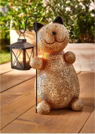 Déco de jardin figurine chat avec lanterne, bpc living bonprix collection