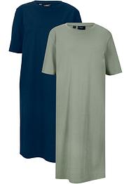 Lot de 2 robes T-shirt, oversized, bpc bonprix collection