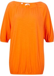 T-shirt coton flammé avec élastique, manches courtes, bpc 