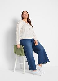 Jean extra large avec base ondulée et taille confortable, bpc bonprix collection