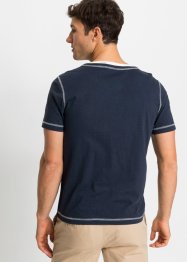 T-shirt col Henley style 2 en 1, manches courtes, bpc selection