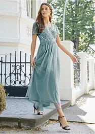 Robe longue à sequins, bonprix