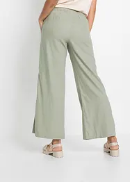 Pantalon large en lin mélangé, bonprix