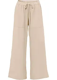 Pantalon large en lin mélangé, bonprix