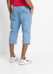 Jean 3/4 taille extensible Regular Fit coupe confort, John Baner JEANSWEAR
