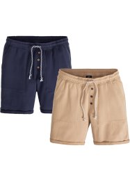 Lot de 2 shorts en sweat, bpc bonprix collection
