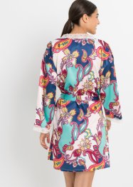 Kimono satin avec motif cachemire moderne, BODYFLIRT