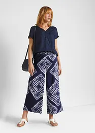 Pantalon avec taille smockée, bonprix