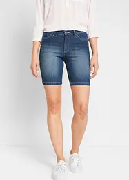Bermuda en jean droit, taille mi-haute, bonprix