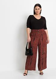 Pantalon palazzo à imprimé batik, BODYFLIRT