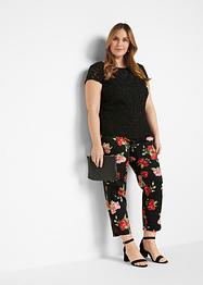 Pantalon 7/8 avec détails perles et fente, bpc selection premium