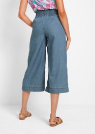 Jupe-culotte ample avec large empiècement taille confortable en twill léger, bpc bonprix collection