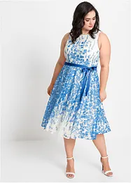 Robe midi en dentelle avec lien à nouer, bonprix
