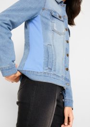 Veste en jean à empiècement latéral côtelé, bpc bonprix collection