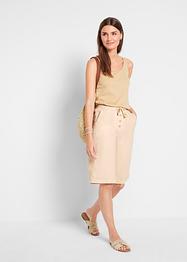 Short à taille extensible en lin majoritaire, bpc bonprix collection