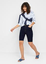 Bermuda en jean super stretch, High Waist, bpc bonprix collection