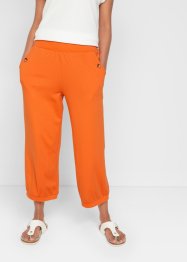 Pantalon large avec tour de taille confortable et bords-côtes à la base, bpc bonprix collection