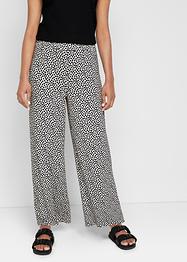 Pantalon palazzo en jersey avec taille confortable, imprimé, bpc bonprix collection