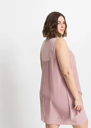 Robe en jersey et crêpe, bonprix