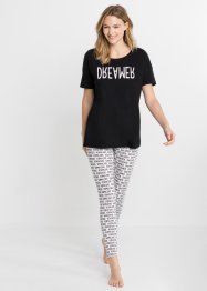 Pyjama oversized avec legging, bpc bonprix collection