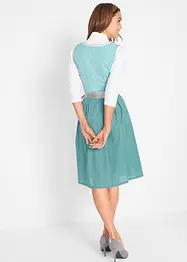 Dirndl avec tablier en dentelle, longueur genou (ens. 2 pces), bonprix