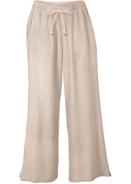 Pantalon palazzo en gaze de coton, bpc bonprix collection