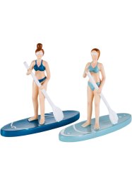 Lot de 2 figurines avec planche de stand up paddle, bpc living bonprix collection