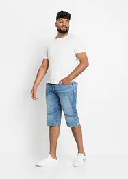 Long bermuda en jean stretch, Regular Fit, bonprix