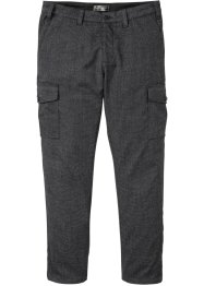 Pantalon cargo Regular Fit aspect laine, Straight, bpc selection