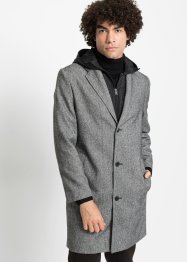 Manteau court avec empiècement coupe-vent amovible avec capuche, bpc selection