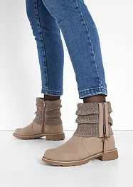 Bottines à empiècement en maille, bonprix