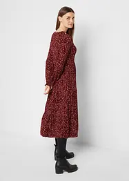 Robe midi en jersey de viscose avec lien à nouer, bonprix