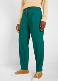 Pantalon en bengaline coupe Barrel avec patte de boutonnage, bpc bonprix collection