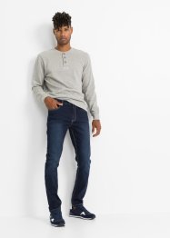Jean thermo extensible Regular Fit avec élastique latéral, Tapered, John Baner JEANSWEAR