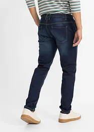 Jean molletonné à taille élastiquée Regular Fit, coupe fuselée, bonprix