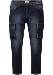 Jean thermo Regular Fit à taille extensible avec poches cargo, Tapered, John Baner JEANSWEAR