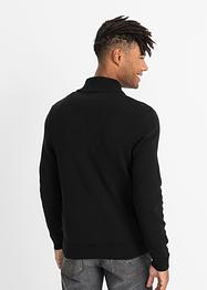 Gilet en maille col montant en matières recyclées, bpc bonprix collection