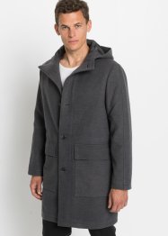 Manteau court en imitation laine avec capuche, bpc selection
