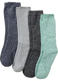 Lot de 4 paires de chaussettes en éponge thermo, bonprix