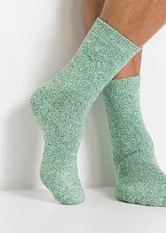 Lot de 4 paires de chaussettes coton et éponge thermique, bonprix