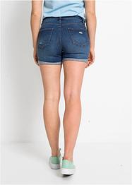 Short en jean à effets déchirés, RAINBOW