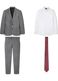 Costume (Ens. 4 pces.): veste, pantalon, chemise, cravate Slim Fit, bpc selection